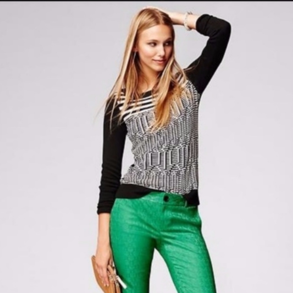 Banana Republic Intarisa Geometric Knit Sweater